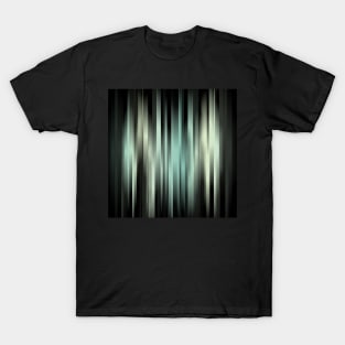 Abstract Green Stripes T-Shirt